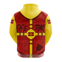 Rotuma Fiji Zip Hoodie Fijian Patterns LT20 - Polynesian Pride