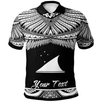 Tokelau Custom Polo Shirt Polynesian Tattoo White Version Unisex White - Polynesian Pride