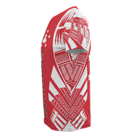 Austral Islands T Shirt Austral Islands Flag Polynesian Tattoo Red Style - Polynesian Pride