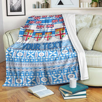 (Custom Personalised) Fiji Polynesian Premium Blanket Fijian Tropical Flowers LT13 - Polynesian Pride
