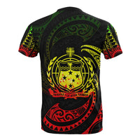 Samoa Polynesian Custom T Shirt Reggae Tribal Wave - Polynesian Pride