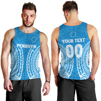 (Custom Personalised) Penrhyn Men Tank Top - Tribal Pattern - LT12 - Polynesian Pride