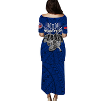 (Custom Personalised) Toa Samoa Rugby Puletasi Dress - Samoan Warrior Pride - LT12 - Polynesian Pride