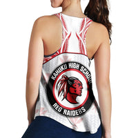 hawaiiRacerback Tank - Kanaka Kahuku High School Racerback Tank Demodern Style AH - Polynesian Pride