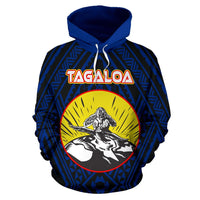 Samoa Polynesian Hoodie Samoan Legend God Tagaloa - Polynesian Pride