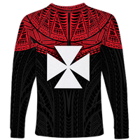 Wallis And Futuna Pride Long Sleeve Shirt - LT12 - Polynesian Pride
