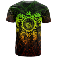 Hawaii Polynesian T Shirt Vintage Polynesian Turtle (Reggae) - Polynesian Pride