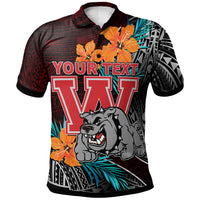 Hawaii Custom Polo Shirt Waialua High and Intermediate School Polynesian Tribal Pattern LT10 - Polynesian Pride