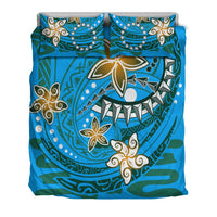 Cook Islands Bedding Set - Spring Style Blue Color - Polynesian Pride