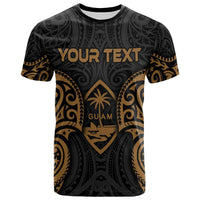 Guam Polynesian Custom T Shirt Guam Spirit Gold Unisex Gold - Polynesian Pride