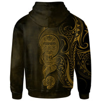 New Caledonia Hoodie Gold Kagund Flche Fatire - Polynesian Pride