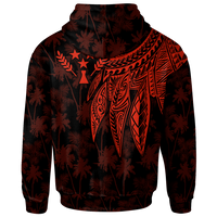Kosrae Hoodie Polynesian Wings (Red) - Polynesian Pride