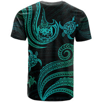 Tonga Custom T Shirt Polynesian Turtle With Pattern - Polynesian Pride