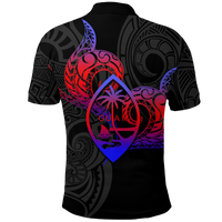 Valentine Day Guam Couple Im His Polo Shirt Heart Tribal LT12 - Polynesian Pride
