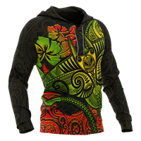 Hawaii Hoodie Polynesian Manta Ray - Polynesian Pride