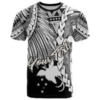 Papua New Guinea Polynesian Custom T Shirt Tribal Wave Tattoo White Unisex White - Polynesian Pride