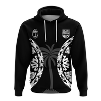 Custom Fiji Rugby Sevens Fijian Tapa Pattern Hoodie LT12 - Polynesian Pride