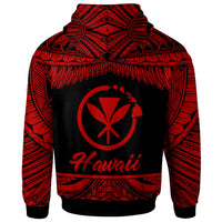 Hawaii Polynesian Custom Hoodie Hawaii Pride Red Version - Polynesian Pride