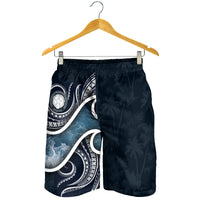 Northern Mariana Islands Polynesian Men's Shorts - Ocean Style - Polynesian Pride