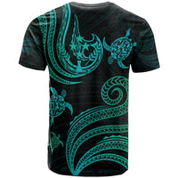 Kosrae Custom T Shirt Polynesian Turtle With Pattern - Polynesian Pride