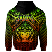 Polynesian Samoa Hoodie Reggae Vintage Polynesian Patterns - Polynesian Pride