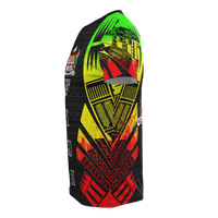 Fiji T Shirt Fijian Coat of Arms Polynesian Tattoo Reggae Style - Polynesian Pride