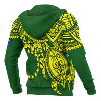 Cook Islands Hoodie Polynesian Turtle - Polynesian Pride