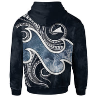 Tokelau Polynesian Hoodie Ocean Style - Polynesian Pride