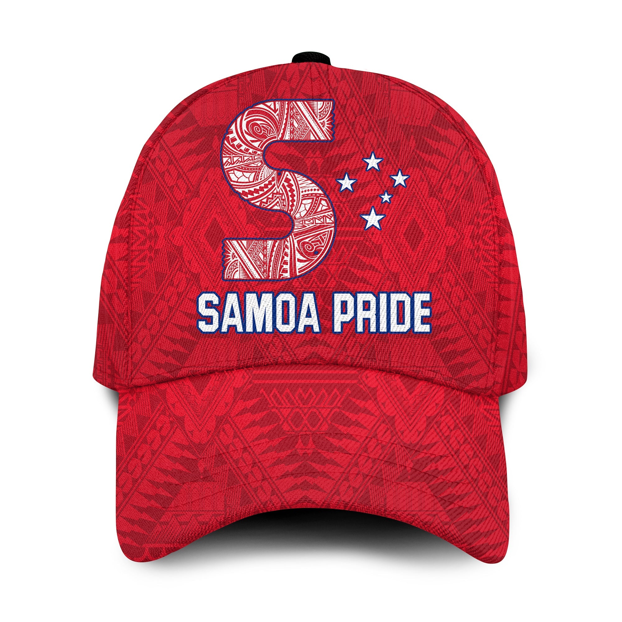 Toa Samoa Rugby Classic Cap Samoan Pride Ver.01 LT13 Classic Cap Universal Fit Red - Polynesian Pride