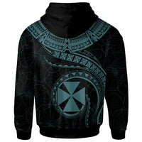 Wallis and Futuna Polynesian Zip up Hoodie Wallis and Futuna Waves (Turquoise) - Polynesian Pride