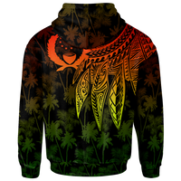 Pohnpei Custom Zip up Hoodie Polynesian Wings (Reggae) - Polynesian Pride