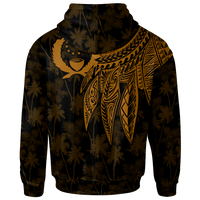 Pohnpei Hoodie Polynesian Wings (Golden) - Polynesian Pride