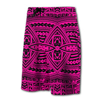 Hawaii Polynesian Seamless Board Shorts Pink - Polynesian Pride