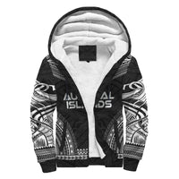 Austral Islands Sherpa Hoodie - Polynesian Chief Black Version Black - Polynesian Pride
