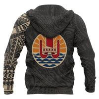 French Polynesia Hoodie French Polynesia Tattoo Style Version 2.0 - Polynesian Pride