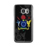 Cook Islands Phone Case - Coat Of Arms Samsung Galaxy S6 Edge Black One Style - Polynesian Pride
