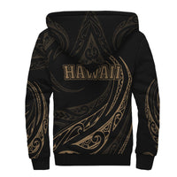 Hawaii Sherpa Hoodie - Frida Style - Gold - Polynesian Pride