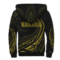 Kanaka Sherpa Hoodie - Frida Style - Yellow - Polynesian Pride
