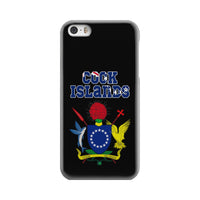 Cook Islands Phone Case - Coat of Arm Name iPhone 5s One Size Black - Polynesian Pride