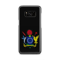 Cook Islands Phone Case - Coat of Arm Map Samsung Galaxy S8 One Size Black - Polynesian Pride