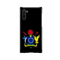 Cook Islands Phone Case - Coat of Arm Map Samsung Galaxy Note 10 One Size Black - Polynesian Pride
