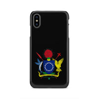 Cook Islands Phone Case - Coat of Arm Map iPhone Xs Max One Size Black - Polynesian Pride