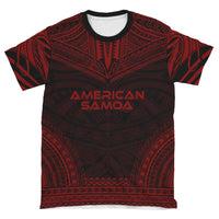 American Samoa T Shirt American Samoan Polynesian Chief Red Version - Polynesian Pride