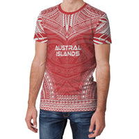 Austral Islands T Shirt Austral Islands Polynesian Chief Red Version - Polynesian Pride
