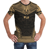 Fiji T Shirt Fijian Polynesian Chief Gold Version Unisex Gold - Polynesian Pride