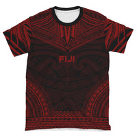 Fiji T Shirt Fijian Polynesian Chief Red Version - Polynesian Pride