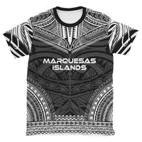 Marquesas Islands Unisex T Shirt Marquesas Islands Polynesian Chief Black Version - Polynesian Pride