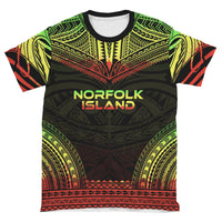 Norfolk Island Unisex T Shirt Norfolk Island Polynesian Chief Reggae Version - Polynesian Pride