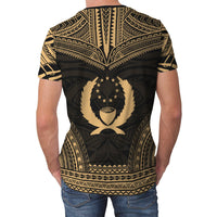 Pohnpei Unisex T Shirt Pohnpei Polynesian Chief Gold Version - Polynesian Pride