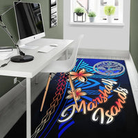 Marshall Islands Area Rug - Vintage Tribal Mountain Crest - Polynesian Pride